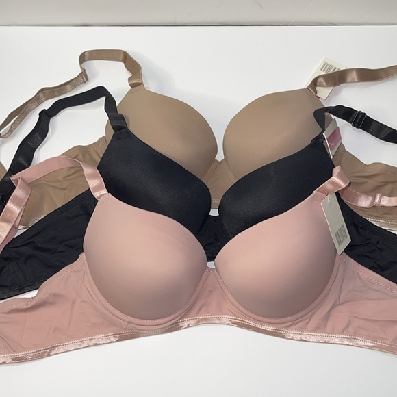 Bundle 3 Pieces Push Up Slight Padded T-Shirt Lightly Line Plus Size Underwire. - Picture 2 of 13